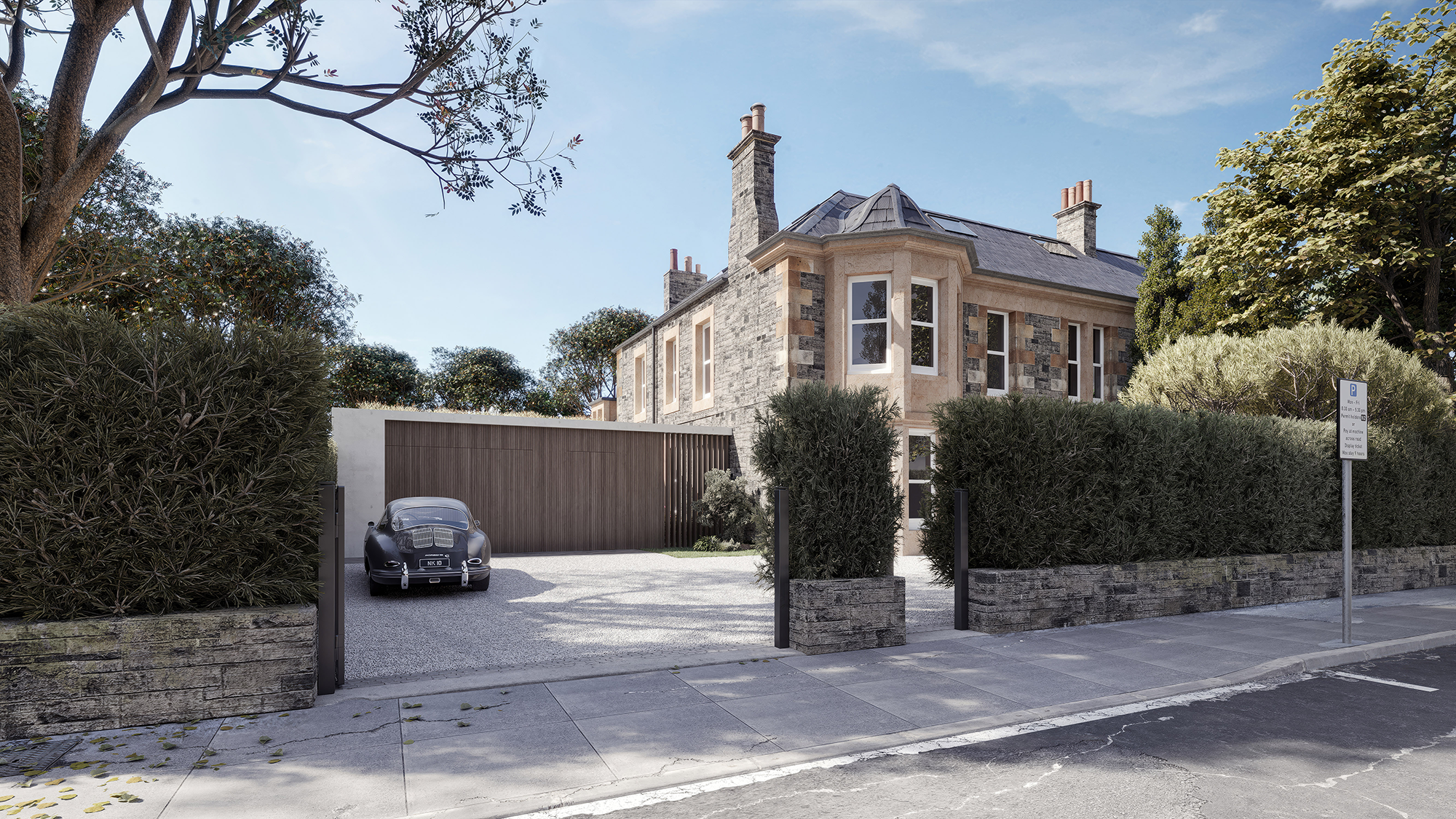 Modern residential extension to period property