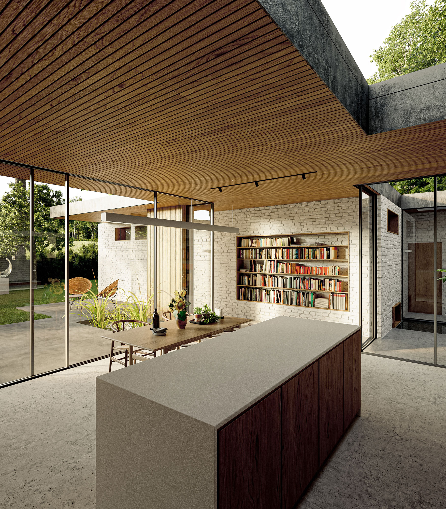 Kitchen interior of luxury architecture project